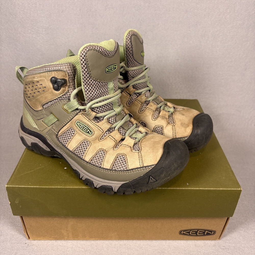 Keen Hiking Boots Womens 8 Targhee Vent Mid Quiet Green
